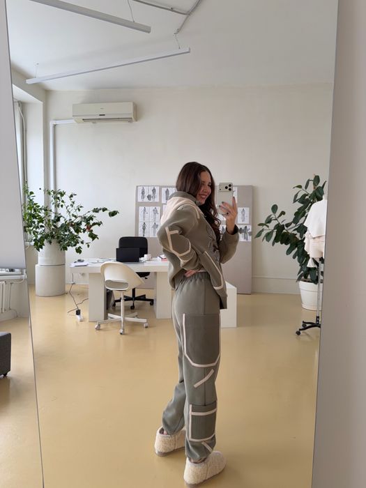 ХУДИ ЖЕНСКИЙ БРИНИТ ХАКИ КОНЬ-ОГОНЬ