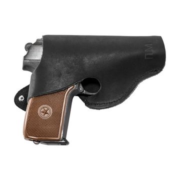 Кобура поясная ПМ лямки, кожа Наполи