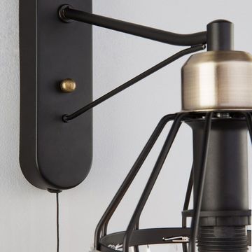 Бра в стиле лофт 70075/1 черный Lord Eurosvet