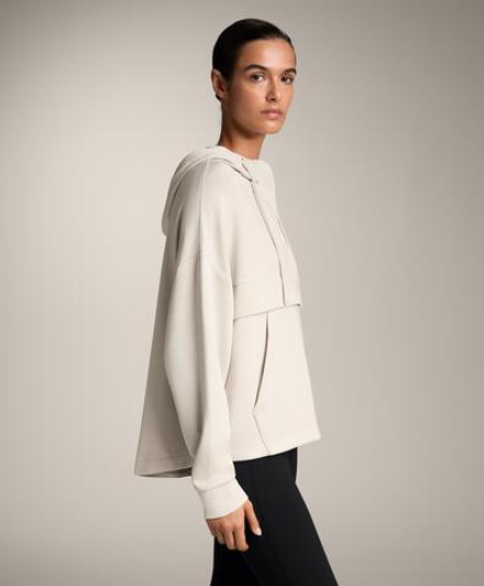 Oysho Толстовка из мягкого модала с застежкой-молнией, норка