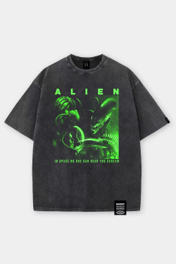 Футболка SHMOT "ALIEN" GARMENT DYE Черный