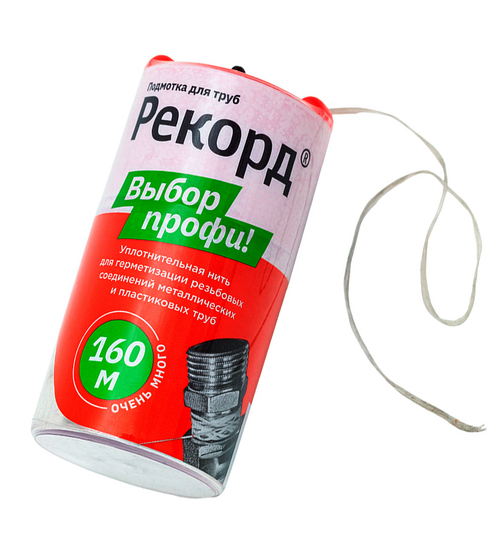Нить для герметизации резьбы 160м.  РЕКОРД  (25/1шт)
