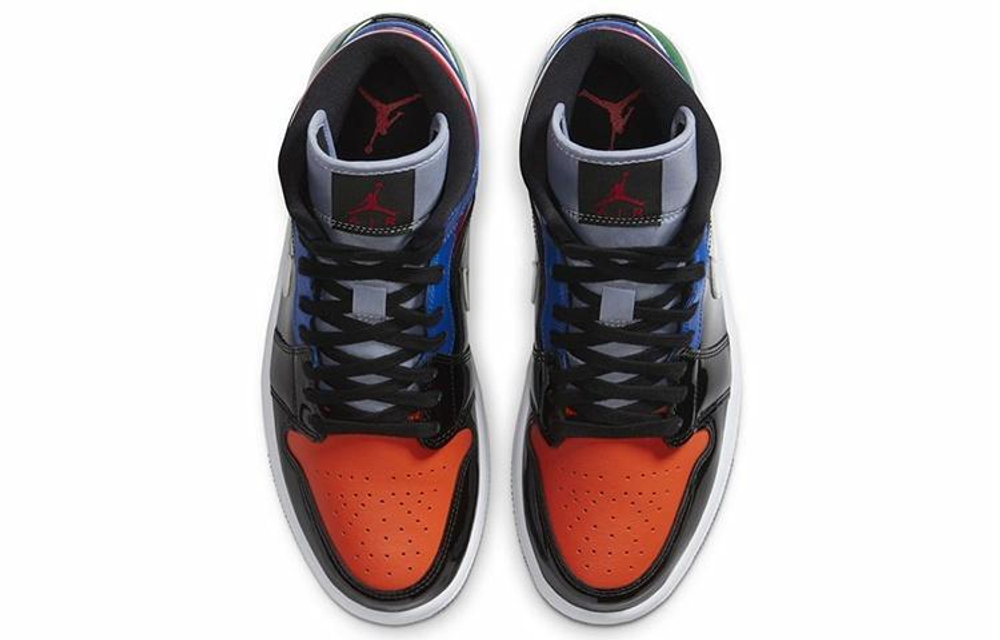 Кроссовки Jordan Air Jordan 1 Mid Se Patent Blend (Женская размерная сетка)