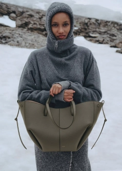 POLENE СУМКА CYME, ДЫМЧАТО-ЗЕЛЕНЫЙ