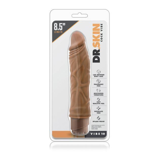 Blush Novelties Cock Vibe 10 – реалистичный вибратор в карамельном оттенке, мультискоростной, 21,6 см