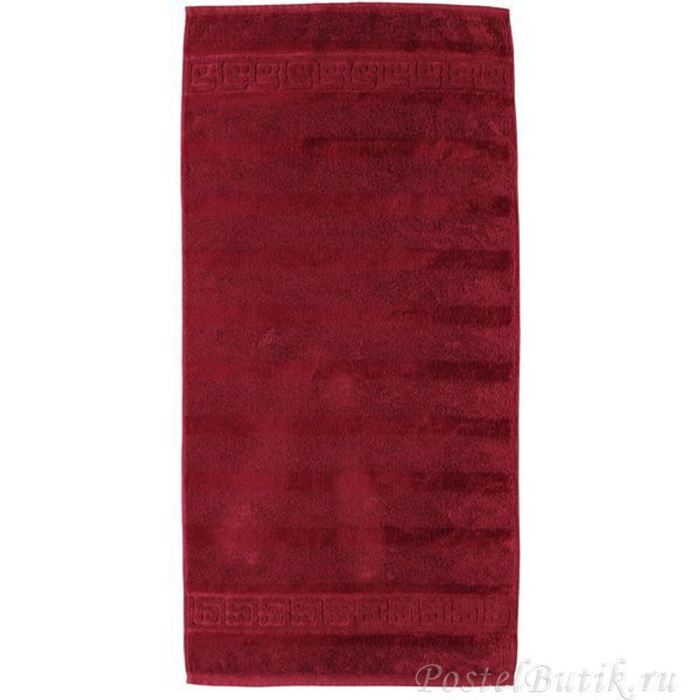 Полотенце 80х160 Cawo Noblesse 1001 темно-бордовое