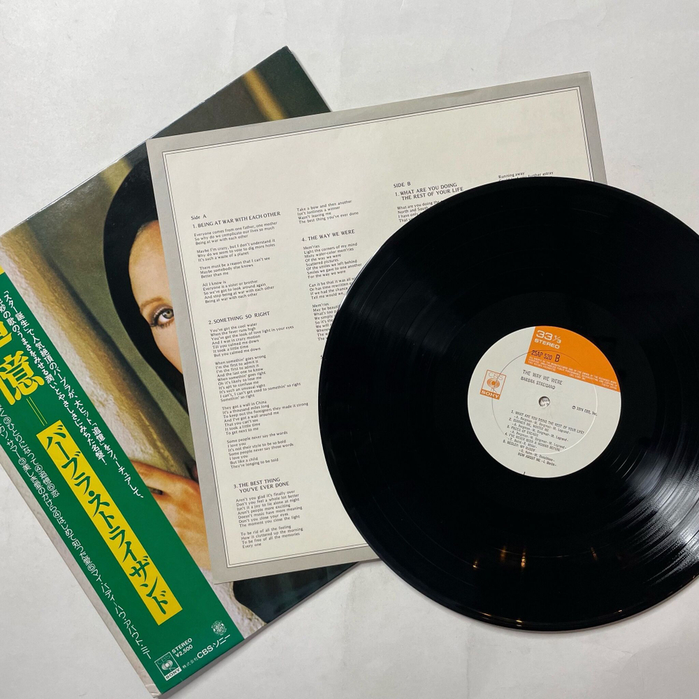 Винтажная виниловая пластинка LP Barbra Streisand The Way We Were (Japan 1977) (Obi)