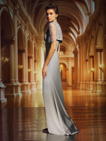 Платье со съемным болеро с бахромой