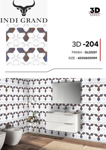 Керамогранит 3D 60х60 glossy - 204