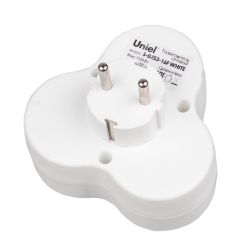 S-GES3-16F WHITE Разветвитель сетевой. с-з. 3 гнезда. 16А. 3500Вт. Белый. ТМ Uniel