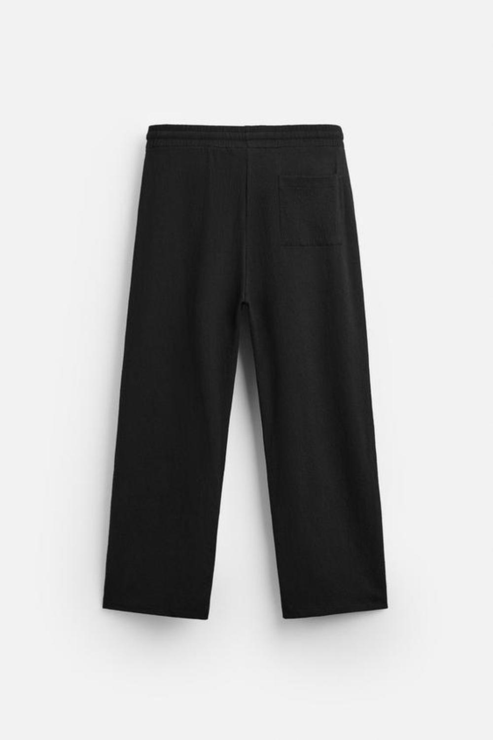 ZARA ЖАККАРДОВЫЕ БРЮКИ СВОБОДНОГО КРОЯ, ЧЕРНЫЙ