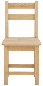 Прочный анатомический Стул для кухни Индра из натурального массива сосны 43х43 см со спинкой, для столовой и гостиной в стиле кантри