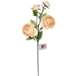 Искусственные цветы «FLOWERS MAGIC» 63см Пионы 4 цветка кремовые