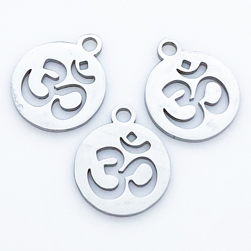 Подвеска Ом, сталь, размер 14*12 мм, цена за 1 шт