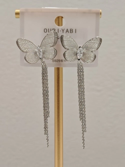 Серьги Oubi Yabi «Бабочка» Silver