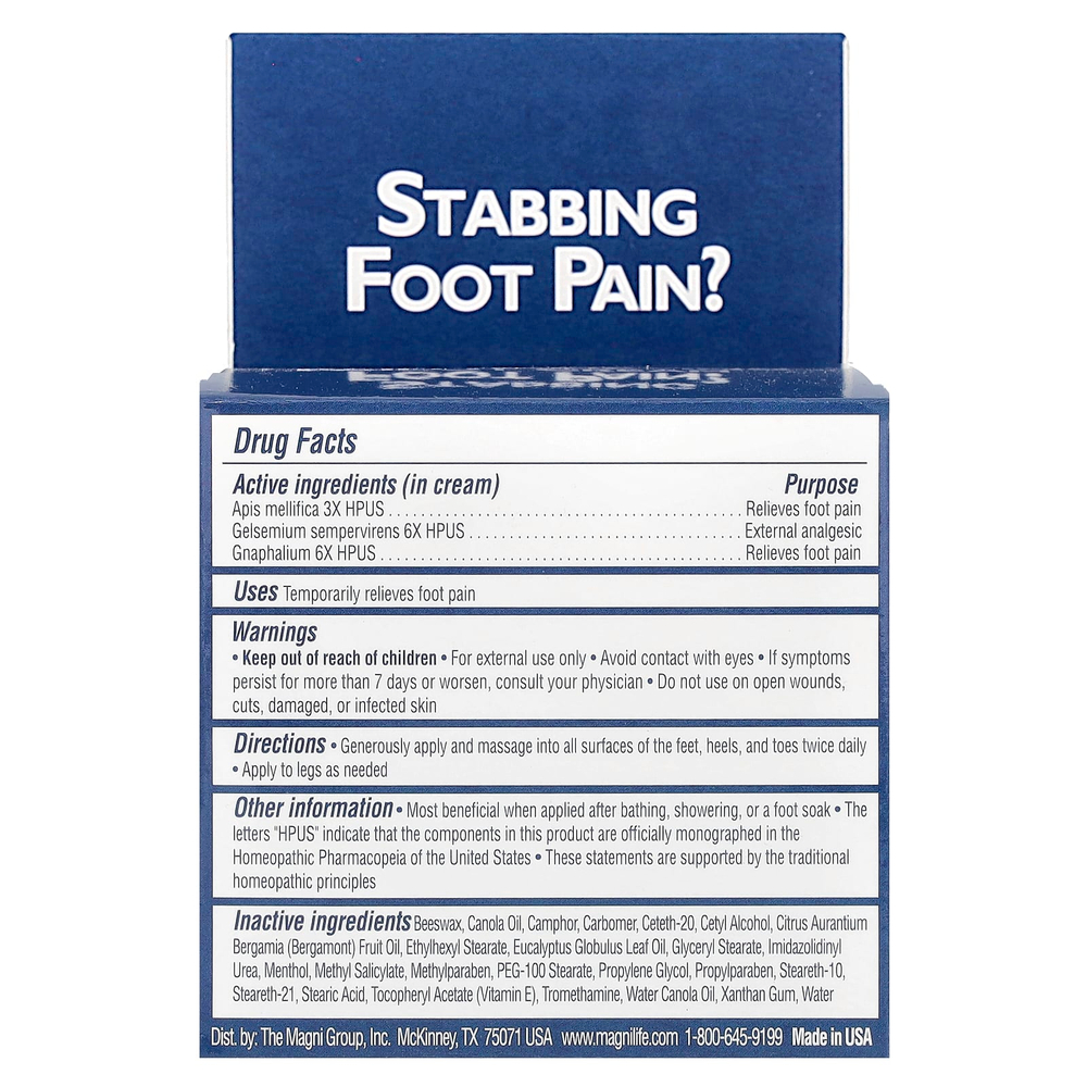 MagniLife, Обезболивающий крем для ног, 113 г (4 унции)