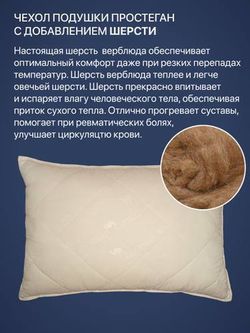 Подушка ФС ЗОЛОТОЙ ВЕРБЛЮД 50/70