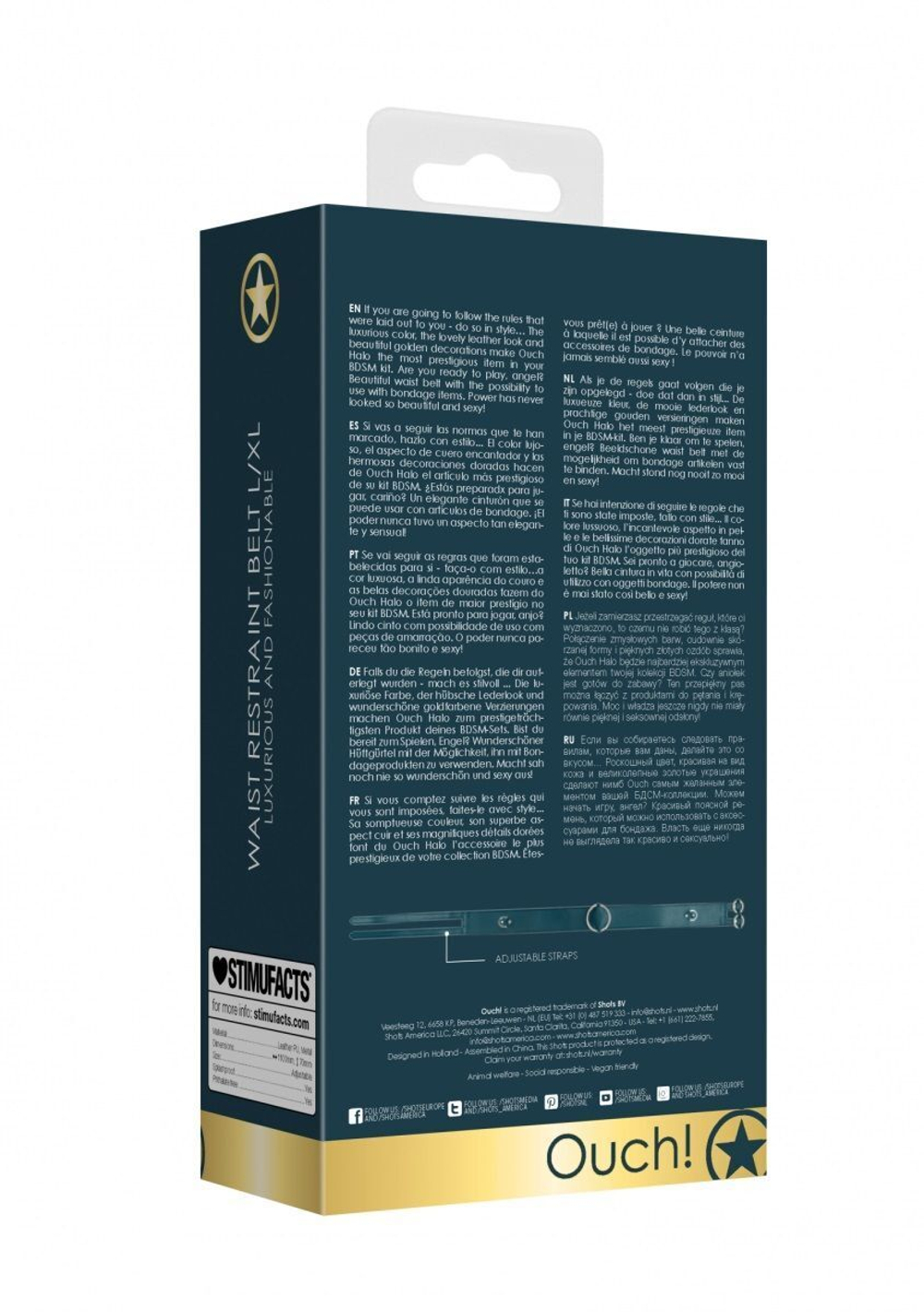 Зеленый ремень Halo Waist Belt - размер L-XL (Цвет: зеленый)