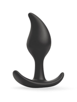 Черный анальный стимулятор - 9,2 см. (Цвет: черный)