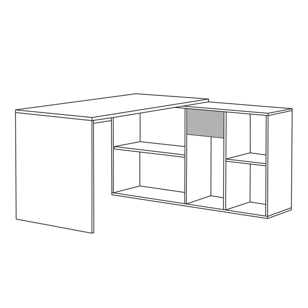 Стол письменный Лайт 03.245.01, Темно-серый