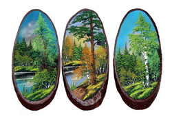 Срез дерева " Лето" см 47-43 см