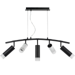 LR7353628731 Люстра RULLO 5х50W GU10 ЧЕРНЫЙ/БЕЛЫЙ (571735+214436-2+214487-3+202431-5)