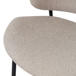 Стул Embrace, букле, серо-бежевый
