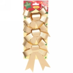 Бант на ёлку «Сказочные блики» (набор 3 шт), Золото