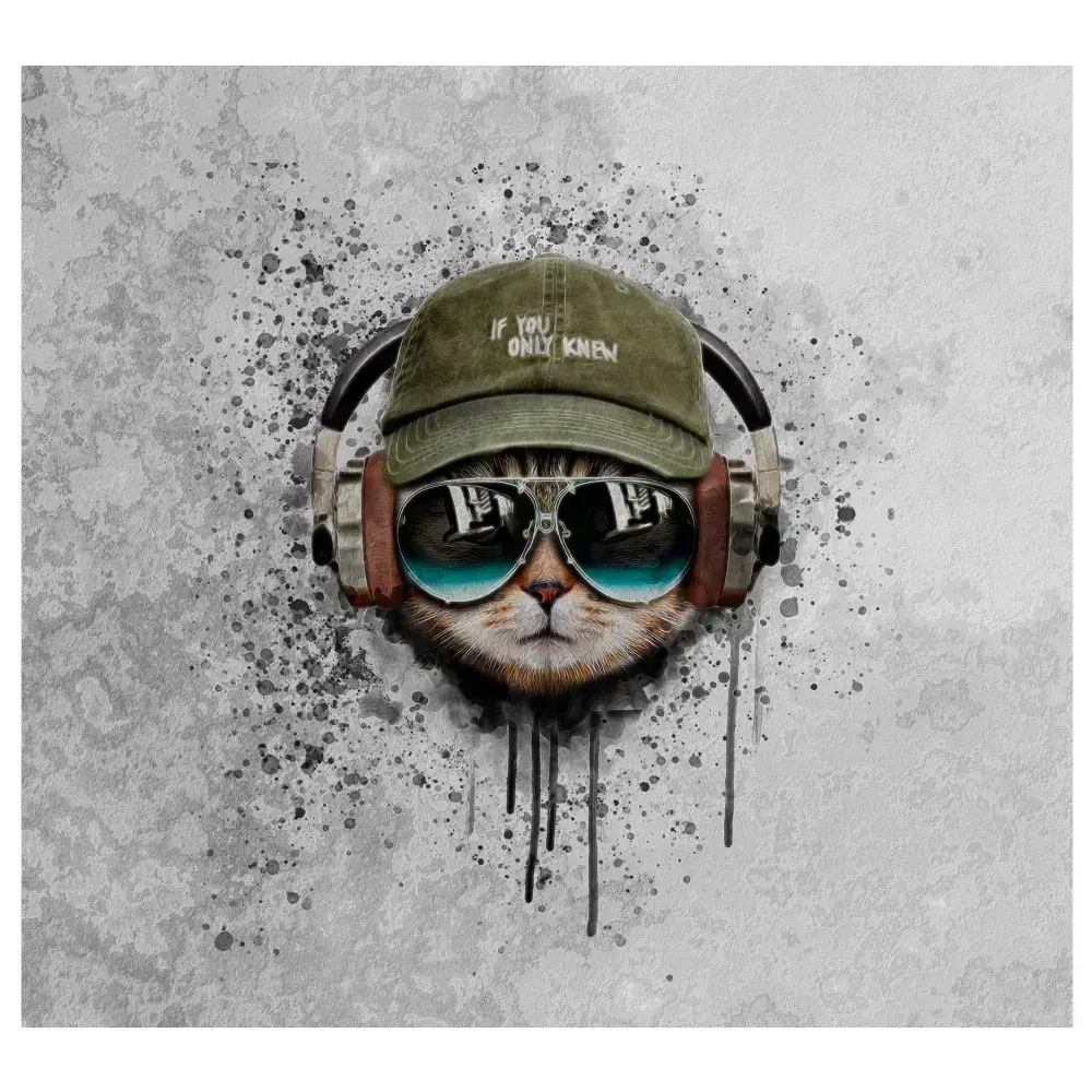 Флизелиновые фотообои на стену Обоюшкины "Кот" 306х280 (ШхВ)