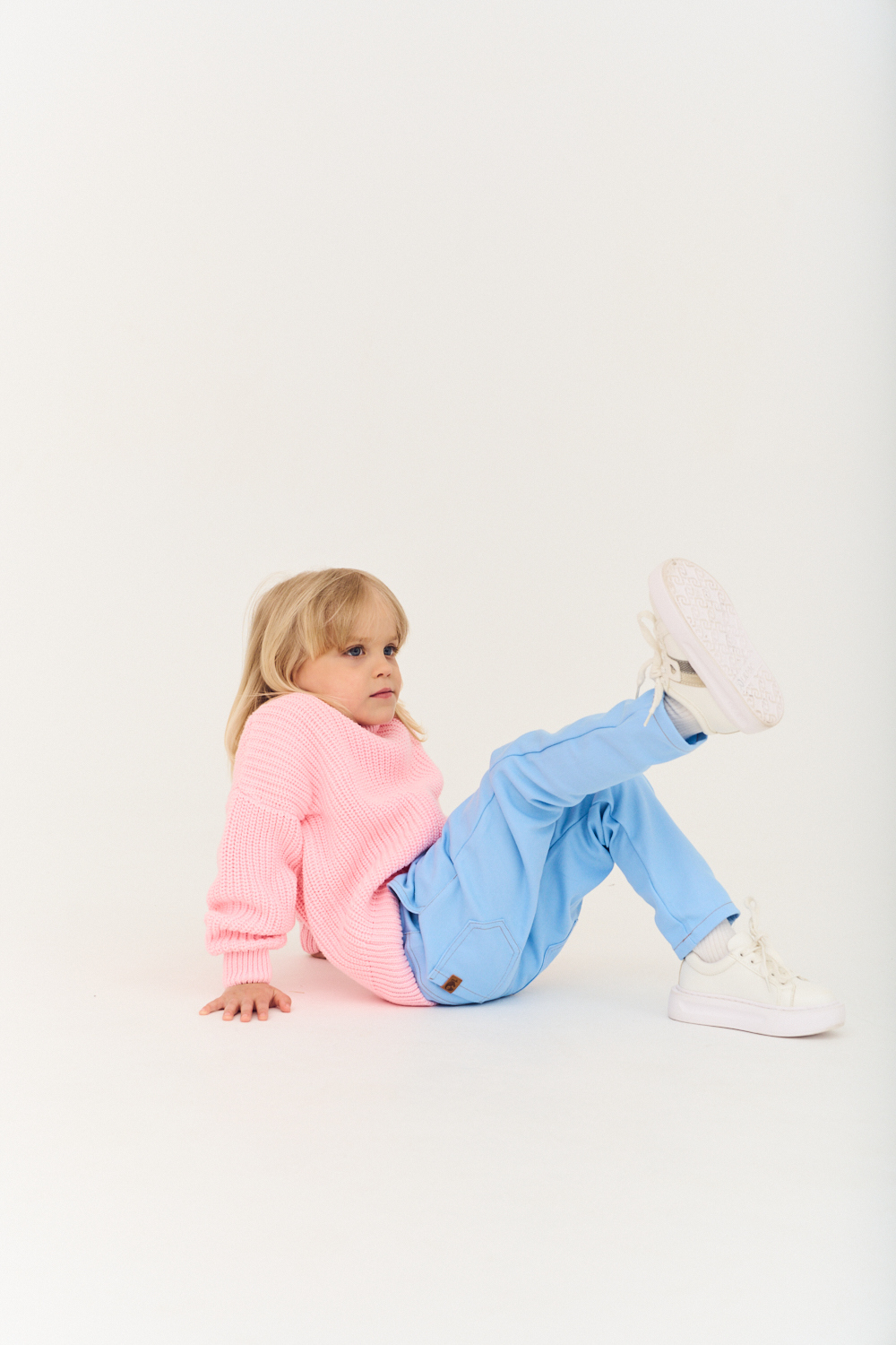 Джемпер вязаный oversize classic (розовый)