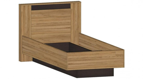 Бостон Кровать  900 Дуб вотан / Венге