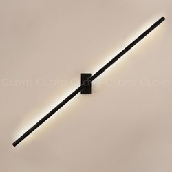 Бра Cloyd LINEAS-B W1 / выс. 100 см- 4000K - черный матовый (арт.20458)
