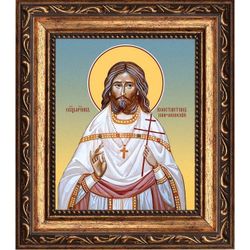 Константин Широкинский священномученик пресвитер. Икона на холсте.