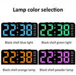 Часы-будильник настольные LED GH9001 черный корпус