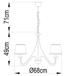 Подвесная люстра Arte Lamp A1150LM-5CC