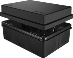 Распределительная коробка Greenel / Гринэль ОП 11 вводов, двухкомпонентная безгалогенная (HF) УФ наружная черная, 150х110х70мм, IP67, GE42441-05 / монтажная