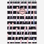 Блокнот формат А5 80 листов на металлическом гребне "Стильный Офис"