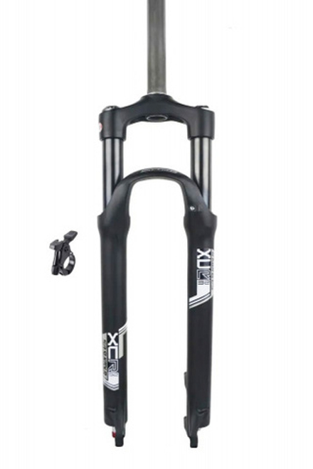 Вилка 29",SF14-XCR-AIR LOR DS 29" матовая черная, ход 100мм, штырь и черные ноги сталь.