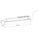 Размеры DNDriver 100W SPACE-Track system B