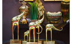 Статуэтка Слон Garda Decor C1292 зол.