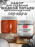 Набор для создания жидкой потали «Серебро»