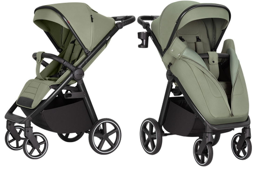 Прогулочная коляска Carrello Bravo SL Black Frame CRL-5520 2025 Mosaic Green