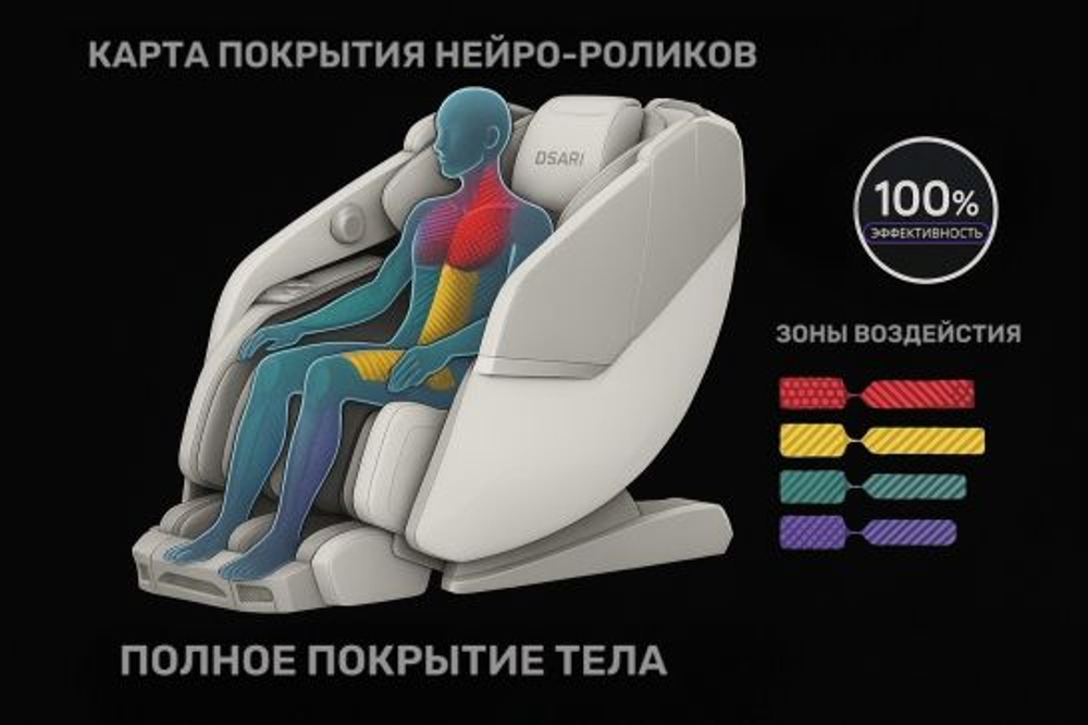 Массажное кресло OSARI Ai5 с нейро-роликами