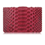 Визитница для своих визиток из кожи питона (брюшная часть) AP-044