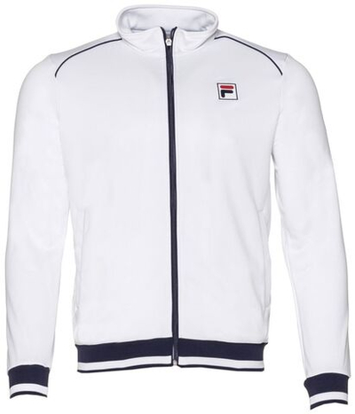 Детская теннисная толстовка Fila Jacket Ben Kids - White