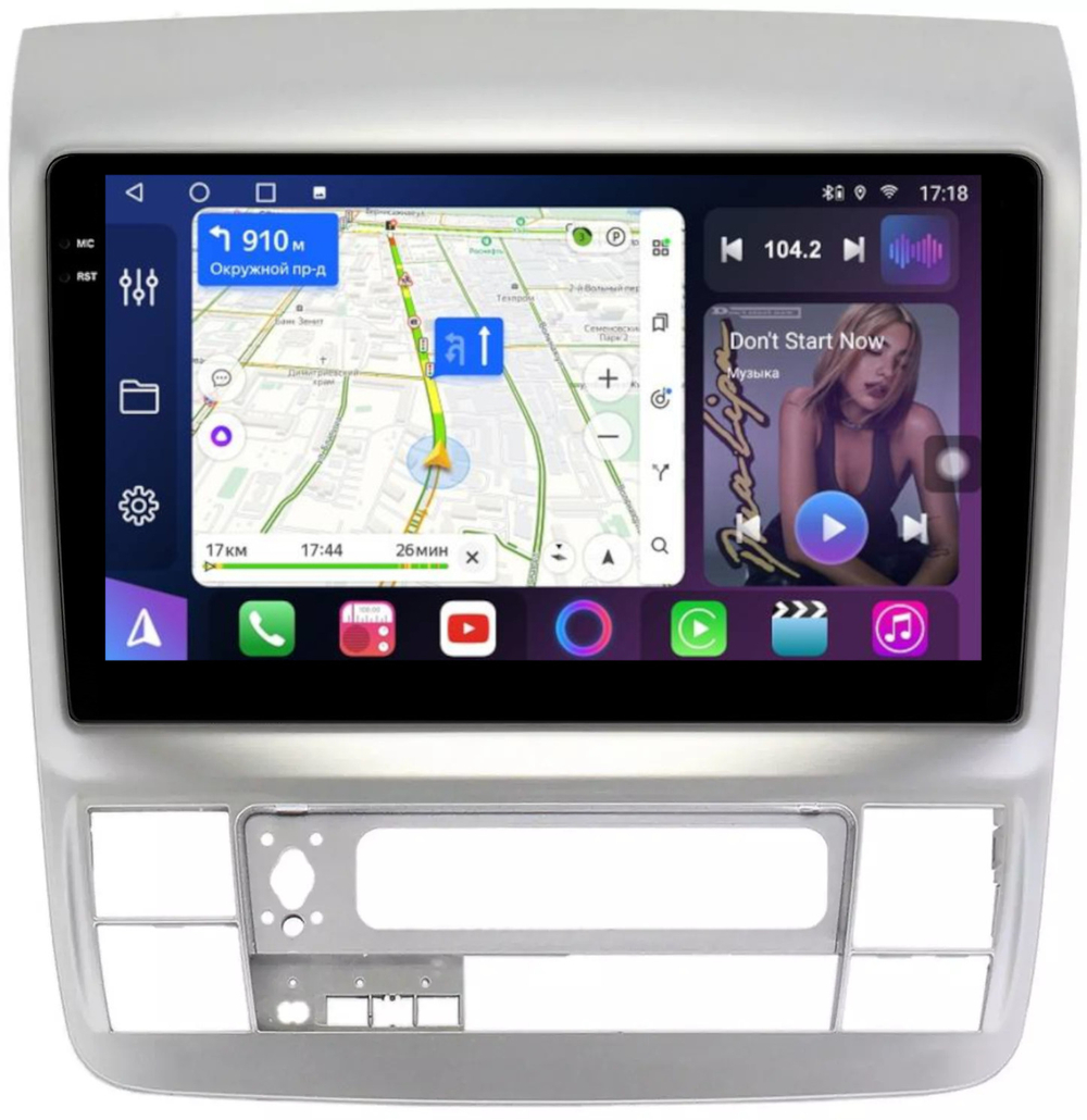 Магнитола для Toyota Alphard 1 2005-2008 - FarCar 9575 монитор 9.5" QLED на Android 14, TS18, CarPlay, 4G SIM-слот