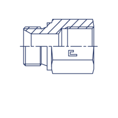 Соединение PF BSP 3/4 - BSP 3/4 L32
