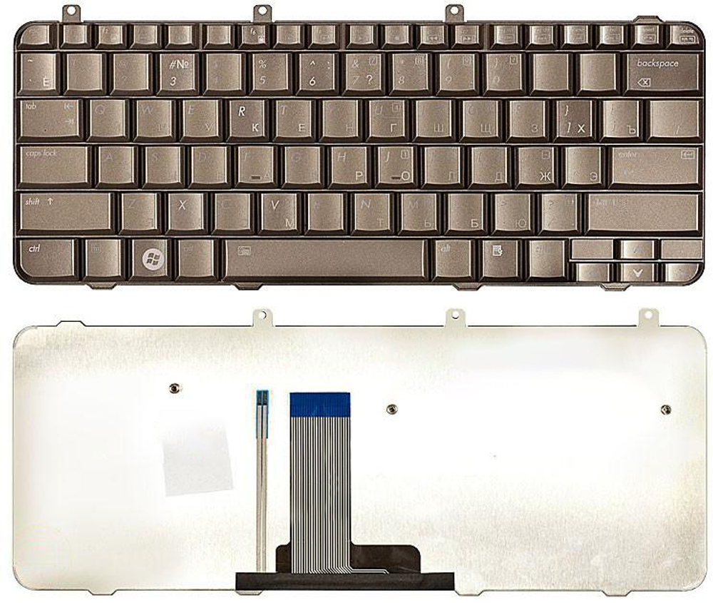 Клавиатура для ноутбука HP Pavilion DV3-1000 DV3z-1000 бронза с подсветкой
