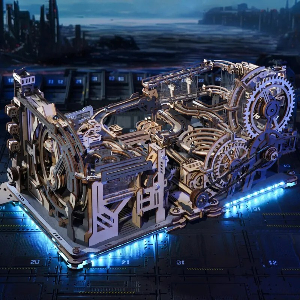 Соединитель марбл-трасс Космодром и Ночной город LG01 (ROKR)