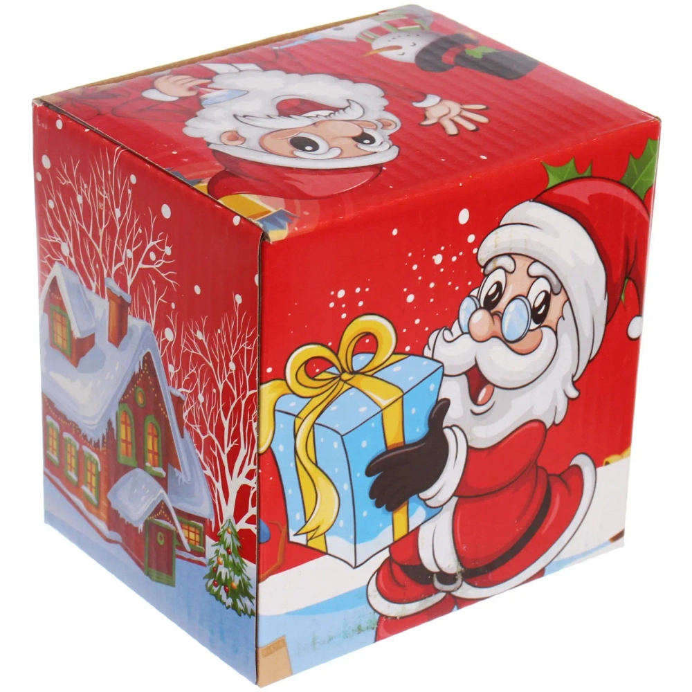 Кружка керамическая 350мл «Новогодние чудеса» в подарочной коробке, микс рисунков